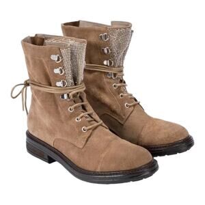 M. Gemi The Cosmo Lace-Up Boot - Brown - 37.5